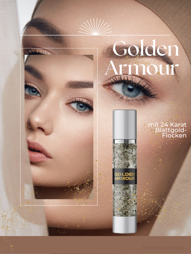 Yanoli Golden Armour 50ml Anti Aging Serum mit 24 Karat Blattgold 1 Yanoli Golden Armour